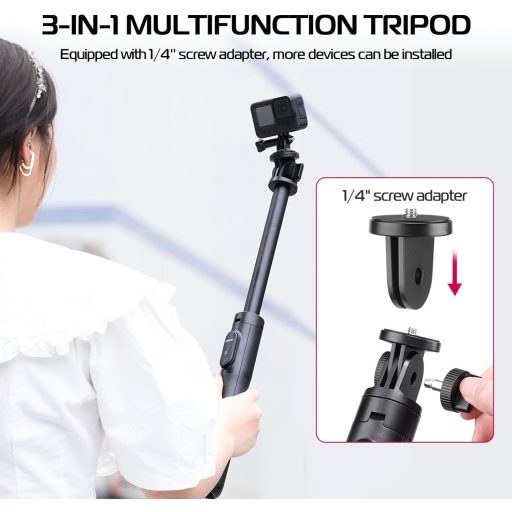 Ulanzi SK-03 szelfie állvány, monopod, bluetooth adapter, 30-160cm magasság