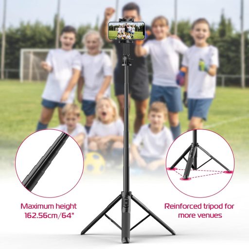 Ulanzi SK-03 szelfie állvány, monopod, bluetooth adapter, 30-160cm magasság