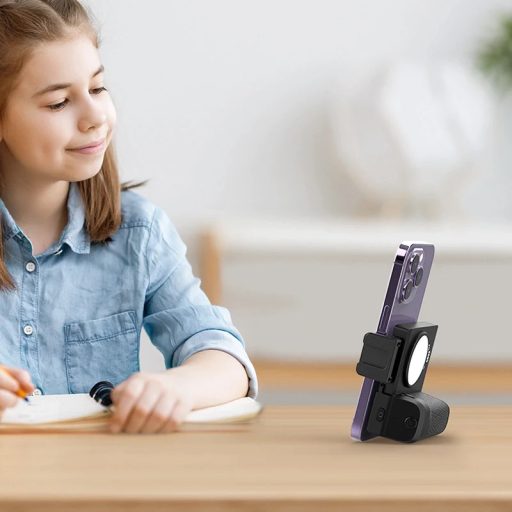 Ulanzi CG-02 okostelefon markolat lámpával, bluetooth kioldóval, fekete