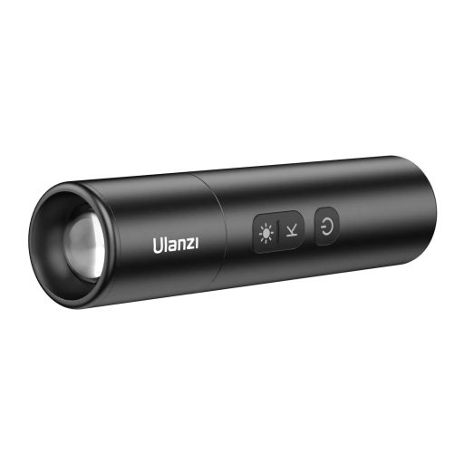 Ulanzi LM07 LED lámpa, zseblámpa forma, fókuszálható fény, időjárás álló, 2000mAh, állványmenet