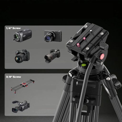 Ulanzi MT-81, T080GBB1 nagy teherbírású videó állvány, fluid videófejjel
